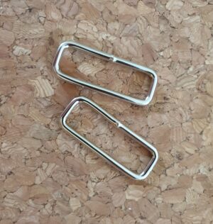 rectangle loops silver