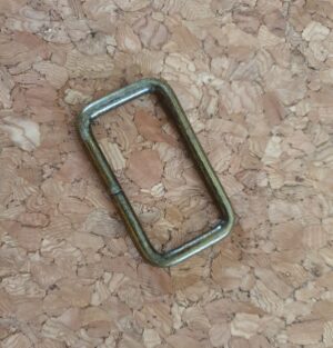 rectangle loops antique brass