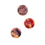 Round floral buttons