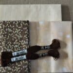 Brown Mistletoe Fabric tablerunner kit
