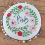 Floral Garland Pin Wheel