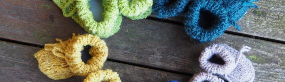Sheepskin Knitted Baby & Toddler Slippers Kit
