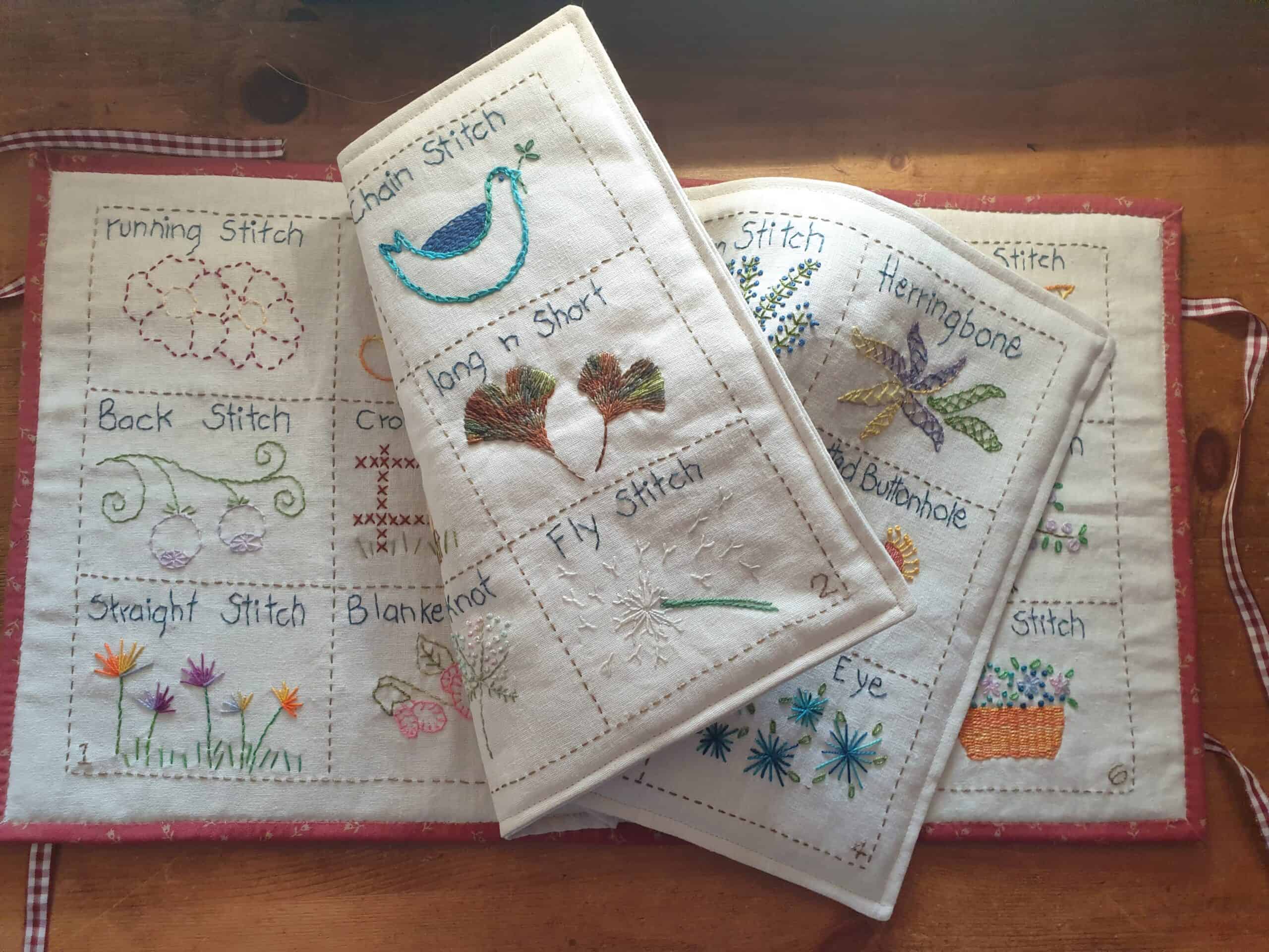 HAND EMBROIDERY STITCHES AT-A-GLANCE BOOKLET: Country Sampler - Spring  Green, WI