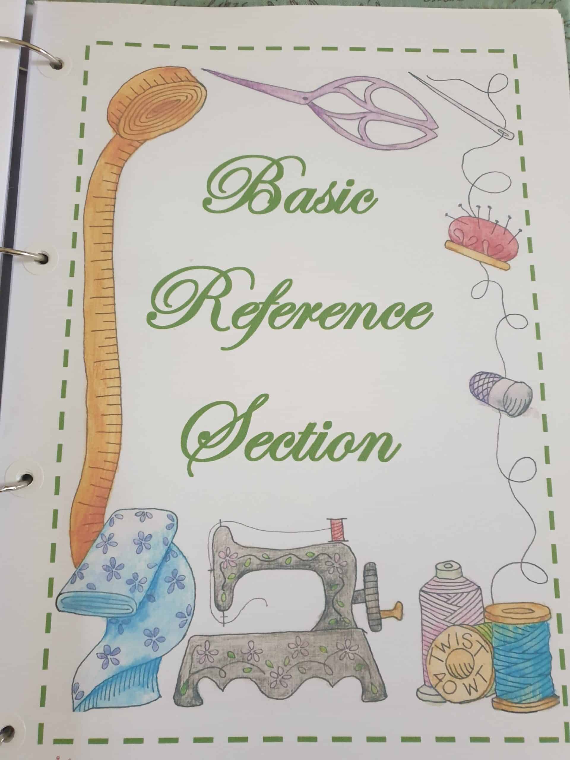 Basic Reference Sheets Section