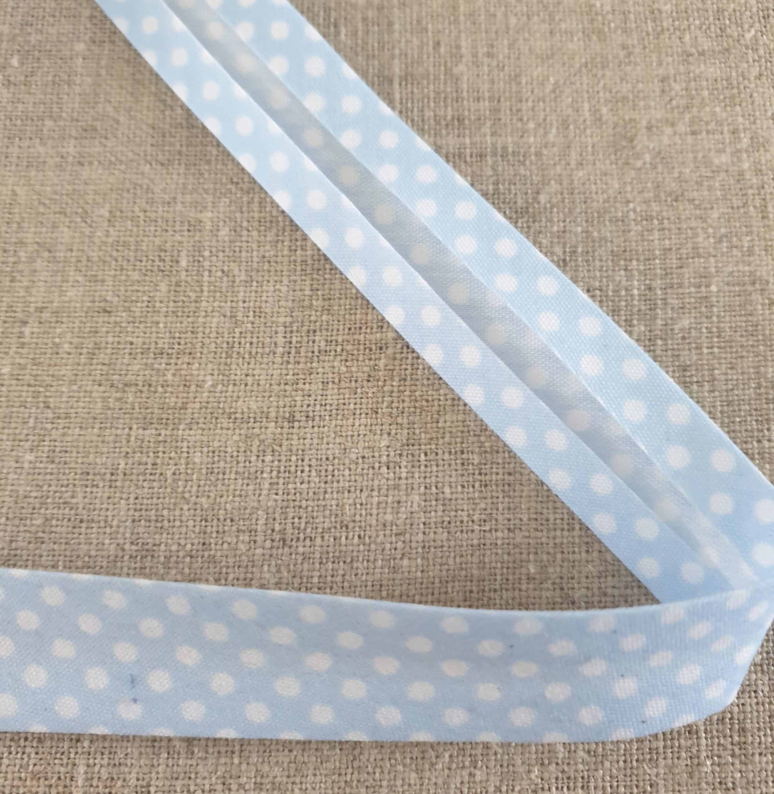 Light Blue/white dots