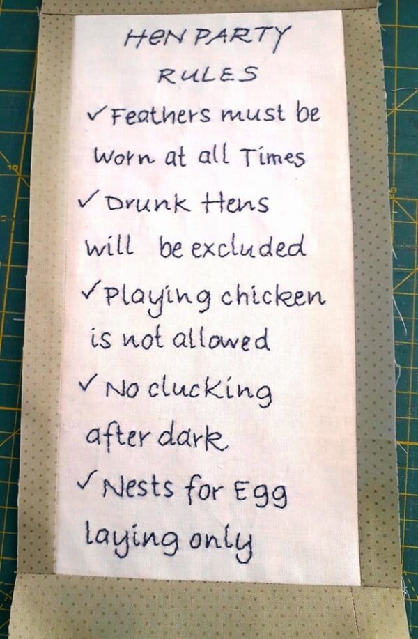 #7 Hen Party Rules