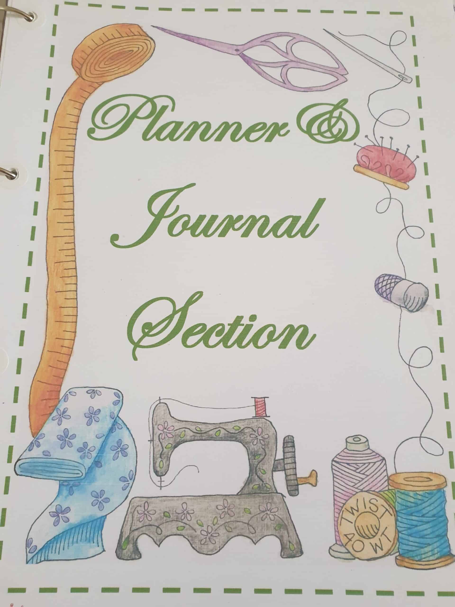 Journal & Planner Section